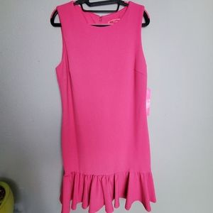 Betsey Johnson pink sleeveless dress